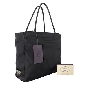 Prada 1999 black Tessuto nylon metro small tote bag vintage rare